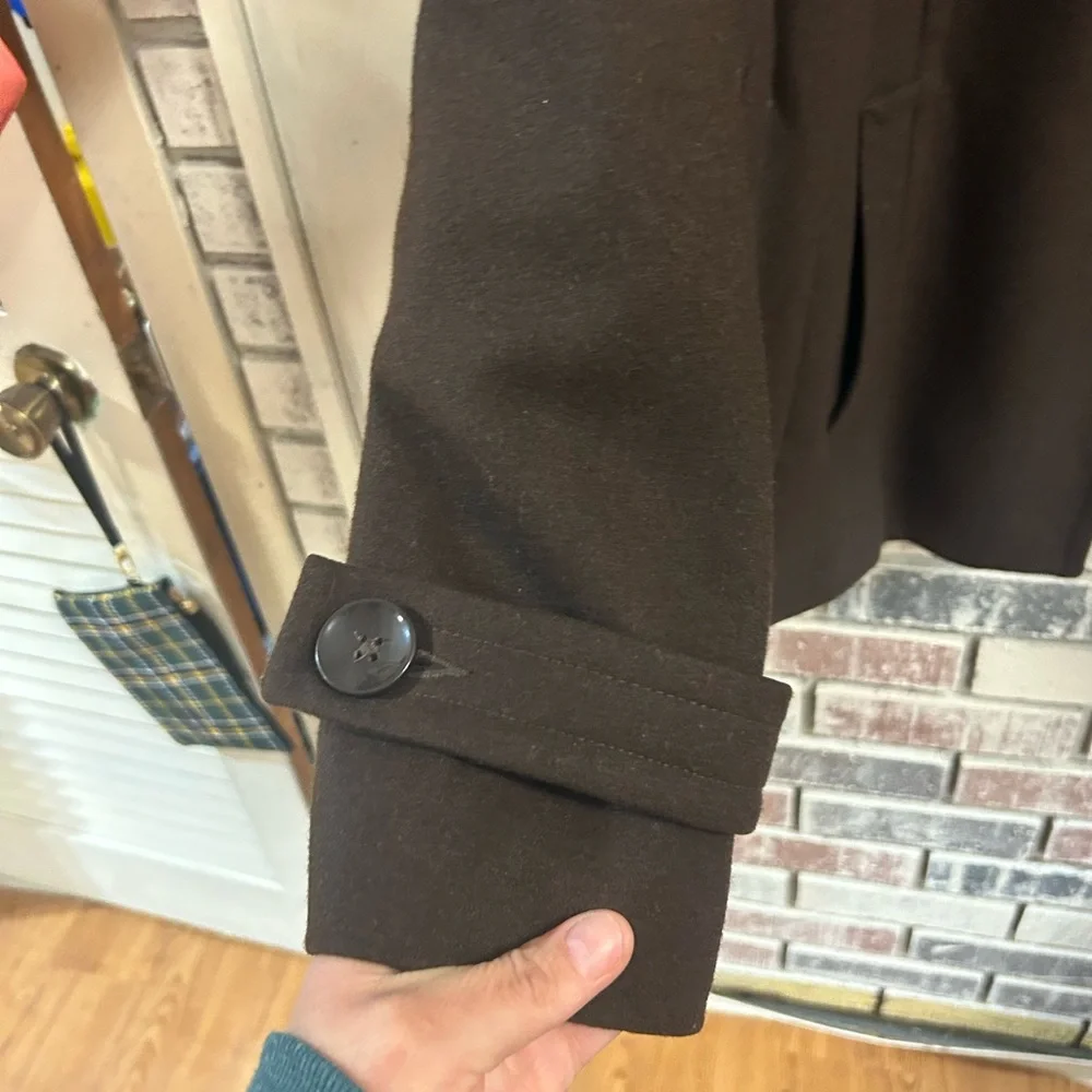 Centigrade Ladies Xl brown wool peacoat  coat - Picture 4 of 9